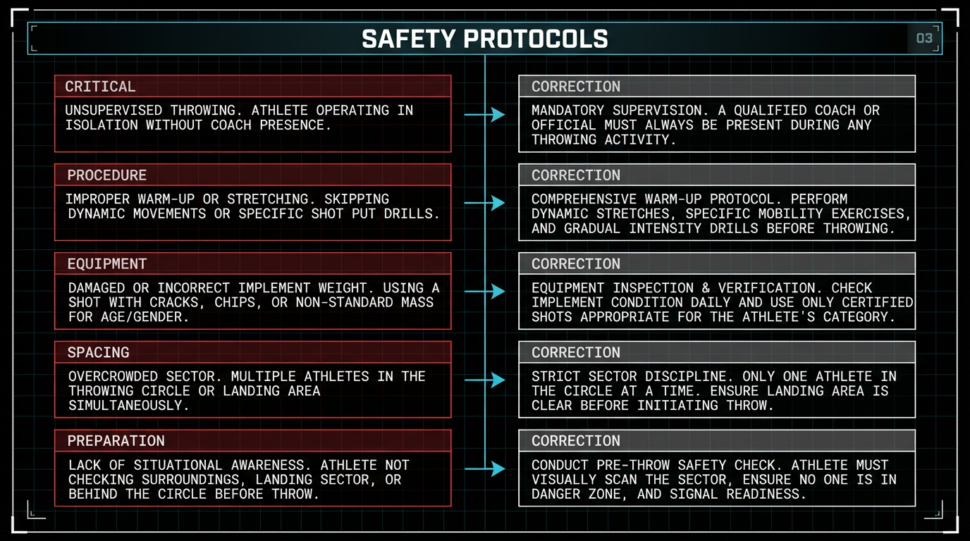 Safety protocols page