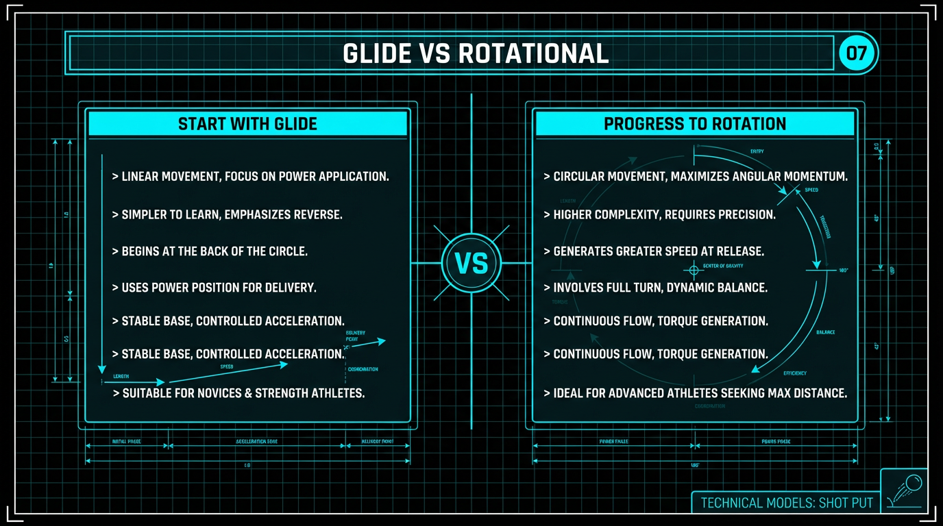 Glide vs rotational overview